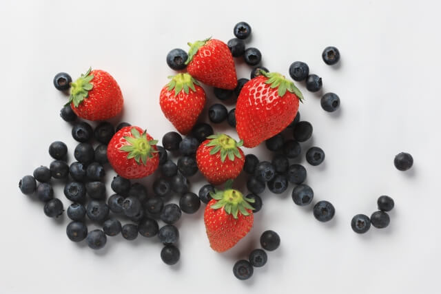 いちごとブルーベリー